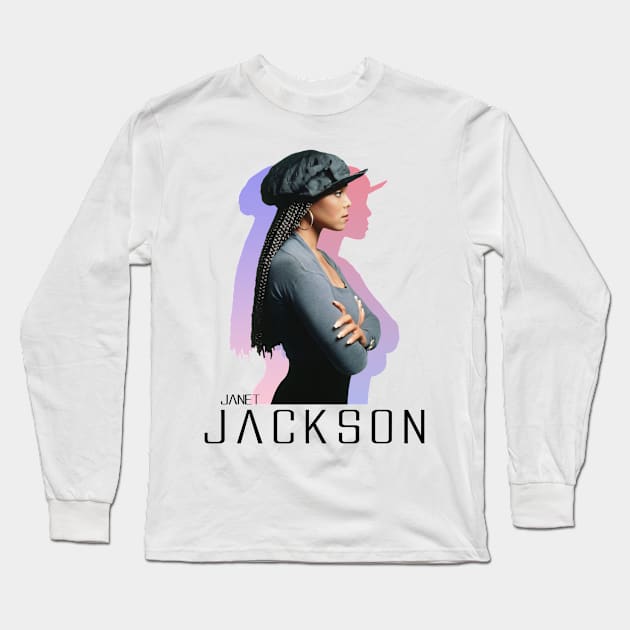 Janet Jackson Long Sleeve T-Shirt by limatcin